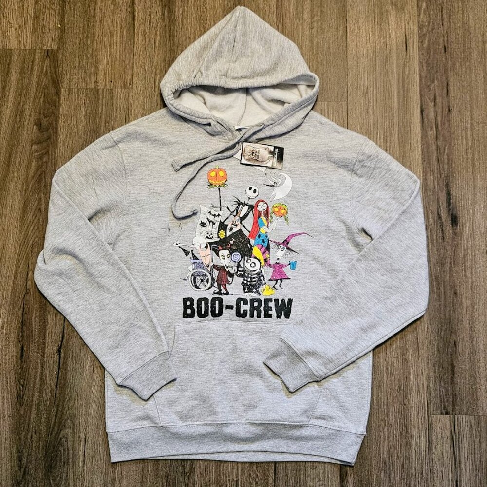 Disney Boo Crew The Nightmare Before Christmas Halloween Hoodie Sweatshirt NWT L